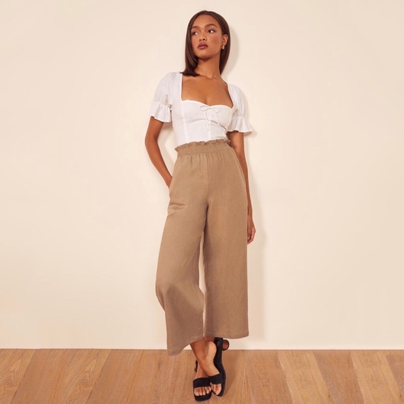 Tan Linen Pant 